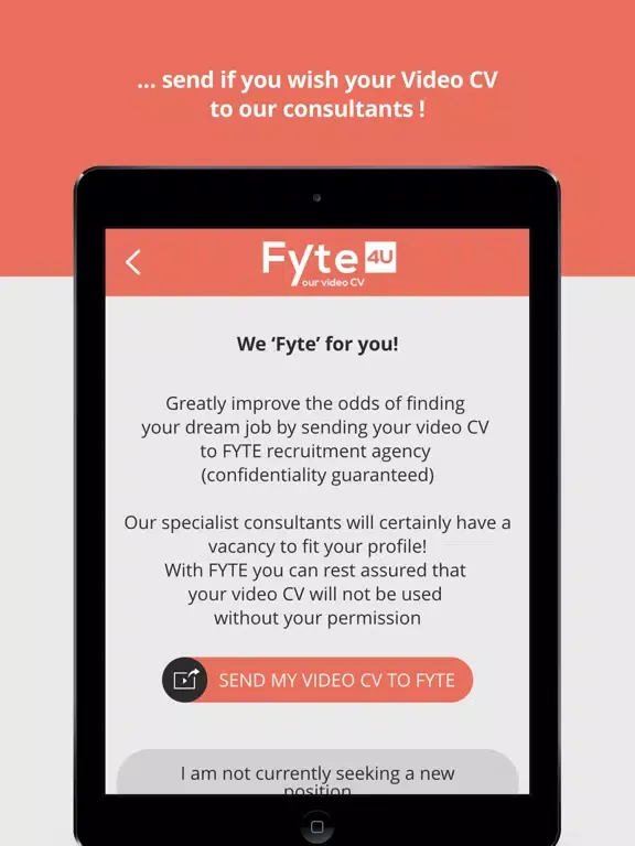 Tangkapan layar Fyte4U – Your Video CV iPad 
