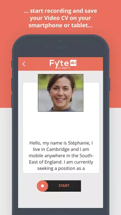 Tangkapan layar Fyte4U – Your Video CV