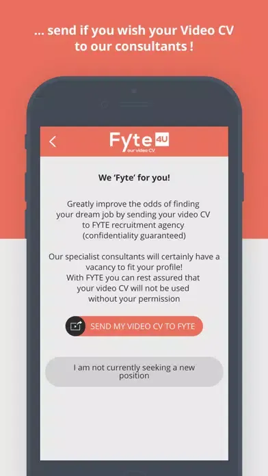 Tangkapan layar Fyte4U – Your Video CV