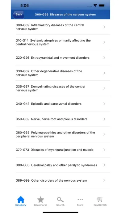Capturas de pantalla de ICD 10 & ICD 11