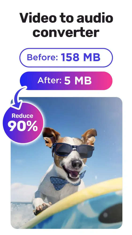 Video to audio, mp3 converter應用截圖
