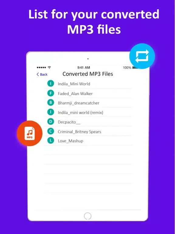 Mp3 Converter, Video To Music iPad  Screenshots