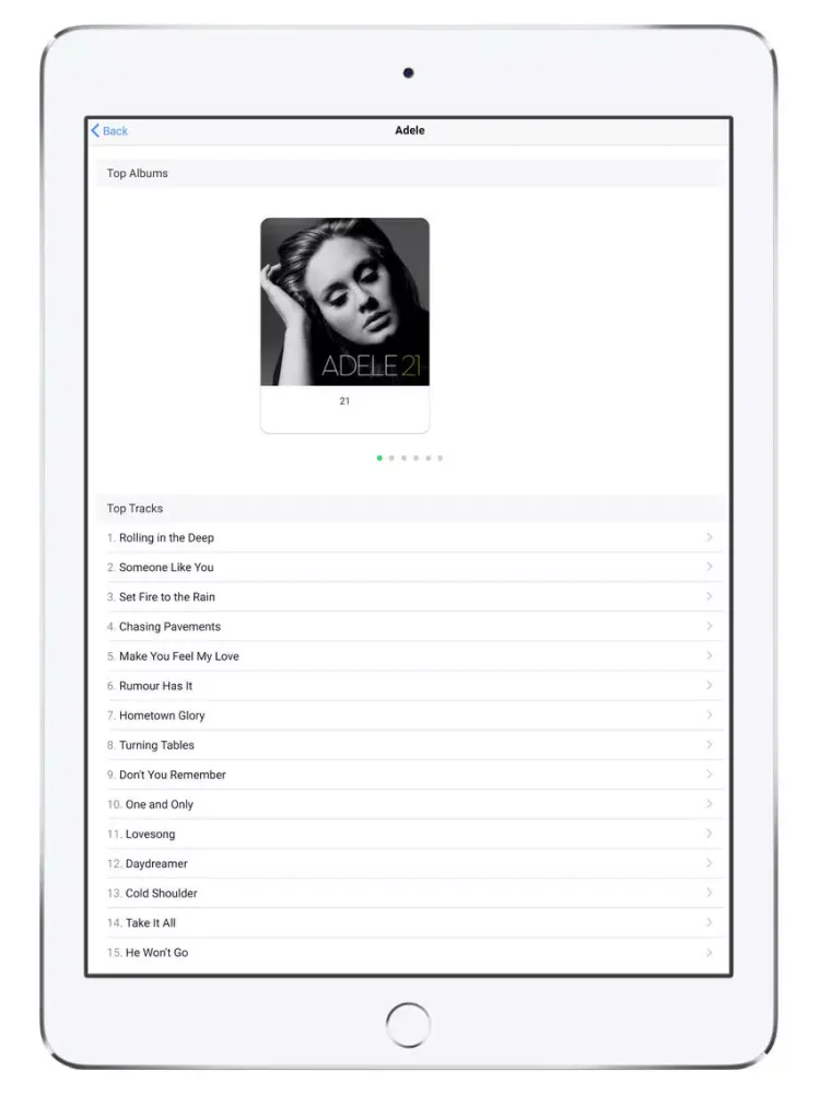 Tangkapan layar Mp3 Juice - Discover New Music iPad 