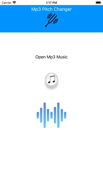 Captures d'écran de MP3 Pitch Changer