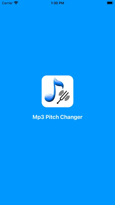Captures d'écran de MP3 Pitch Changer
