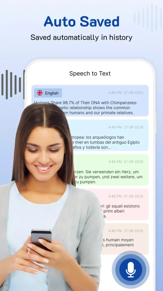 Transcribe - Speech to Text Screenshots