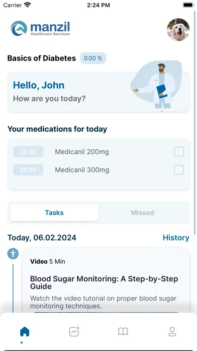 mPatient Health Screenshots