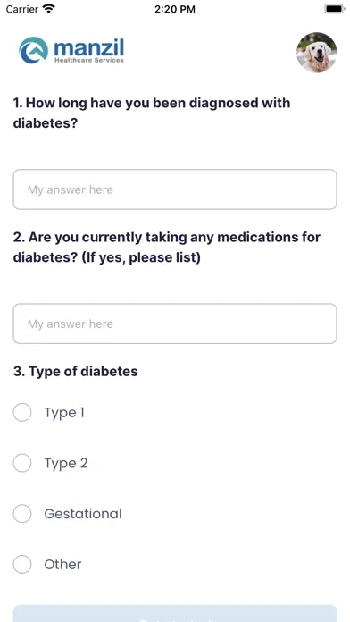 mPatient Health Screenshots