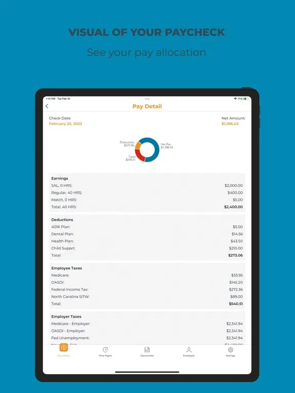 Zrzuty ekranu Payentry iPad 