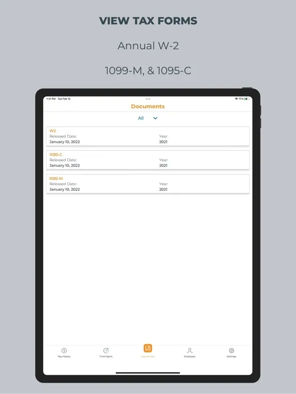 Zrzuty ekranu Payentry iPad 