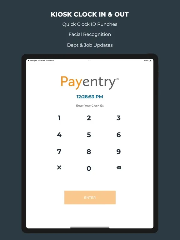 Zrzuty ekranu Payentry iPad 