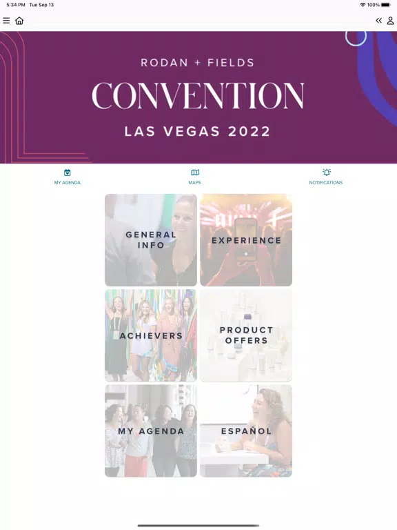 ภาพหน้าจอของ R+F Convention 2022 iPad 