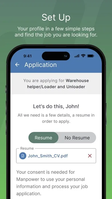 Ảnh chụp màn hình của My Manpower App