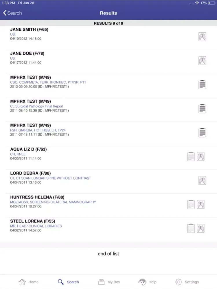 Vision Imaging iPad  스크린샷