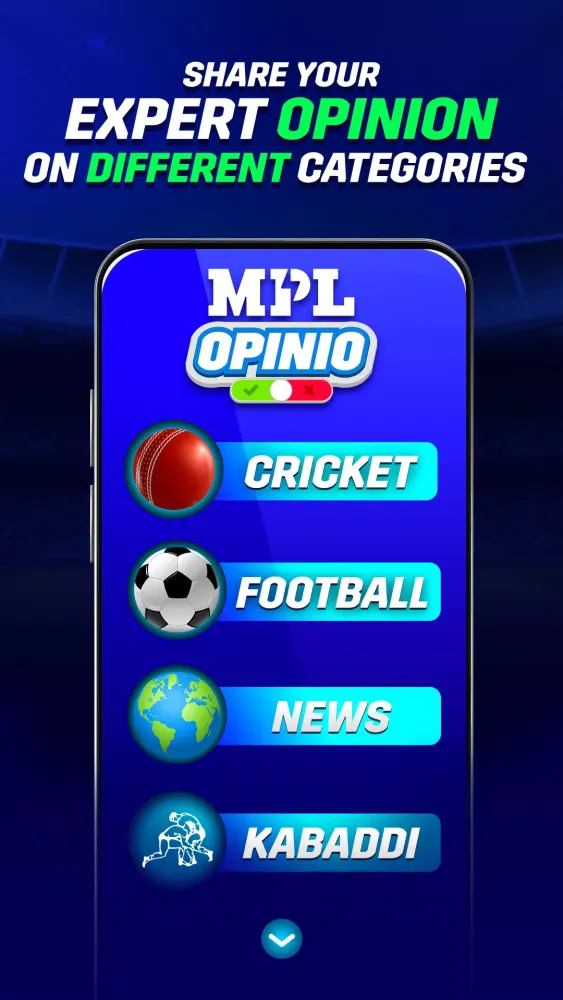 MPL Opinio: Cricket Prediction Ekran Görüntüleri