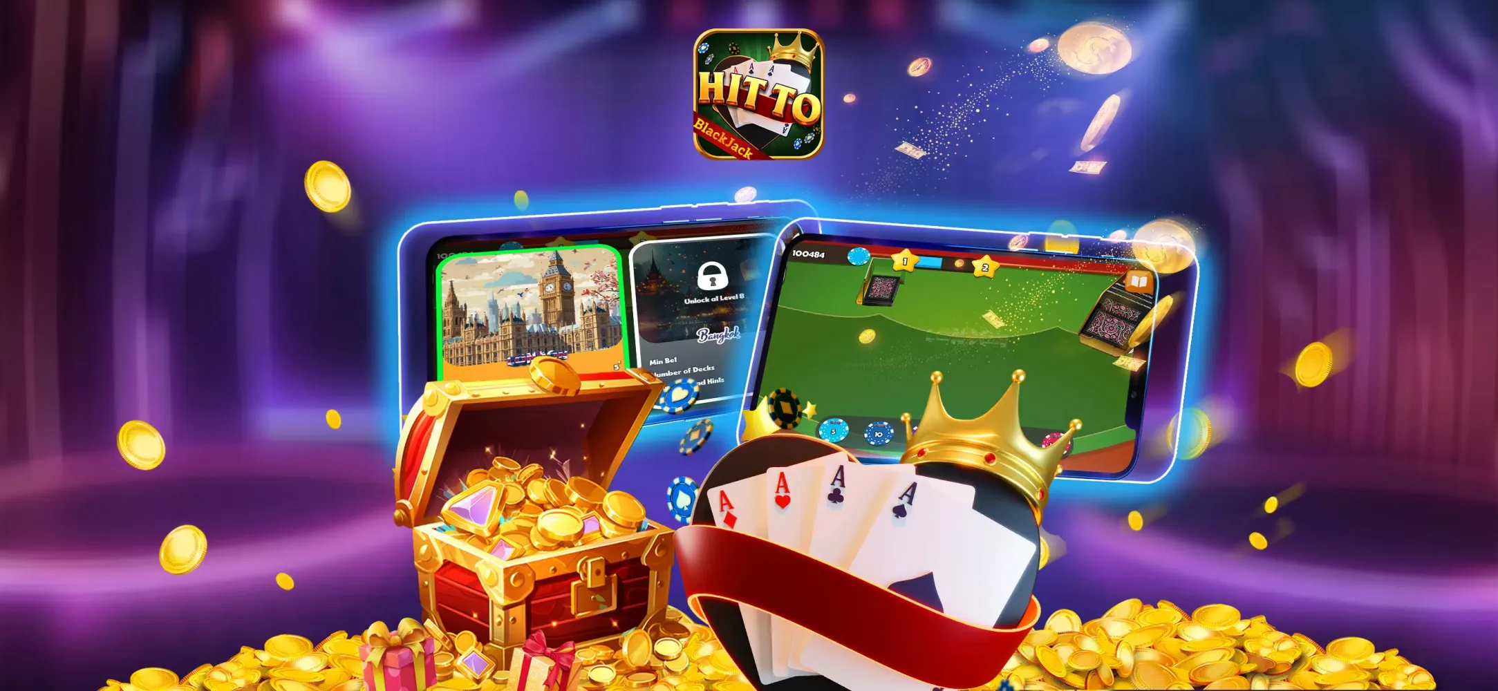Ảnh chụp màn hình của Hit To Blackjack