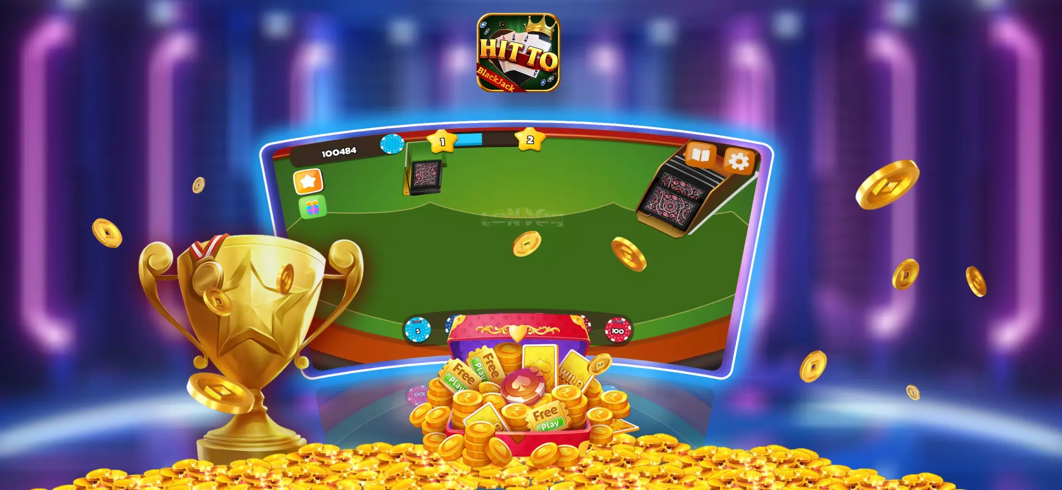 Ảnh chụp màn hình của Hit To Blackjack