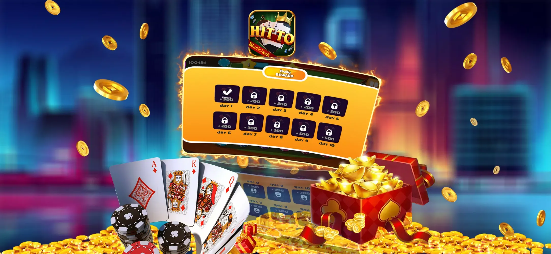 Ảnh chụp màn hình của Hit To Blackjack