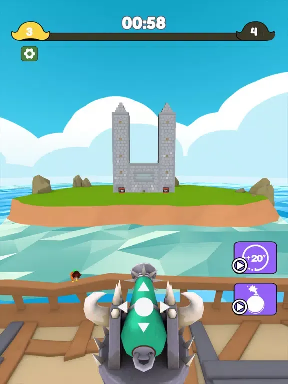 Ảnh chụp màn hình của Crash of Pirate iPad 