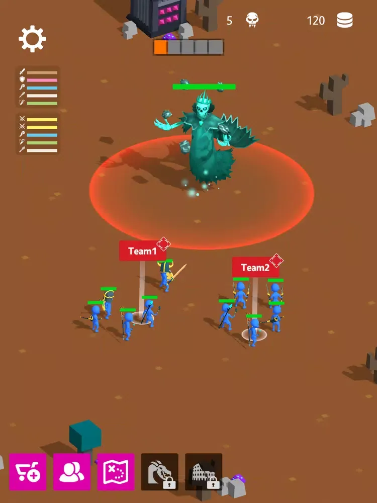Tangkapan layar World of Raid iPad 