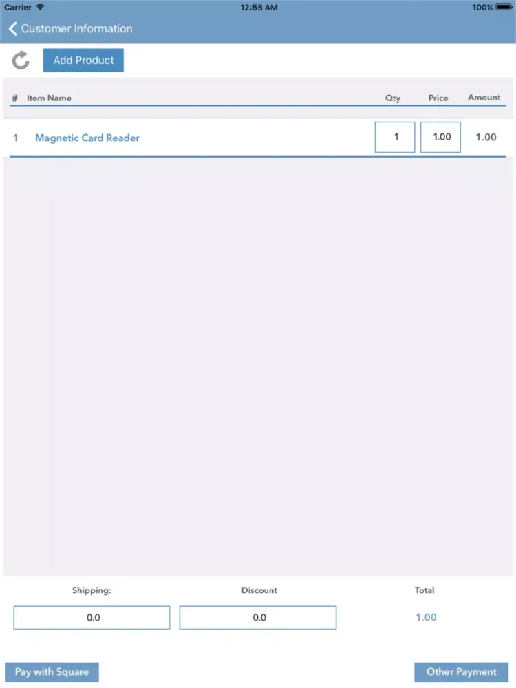 تصاویر mPOS.sale(Infusionsoft+Square) iPad 