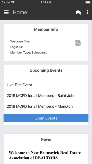 Tangkapan skrin NBREA Member Portal