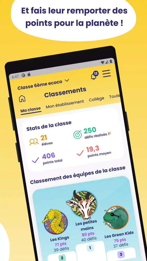 Capturas de tela do MPP Scolaire