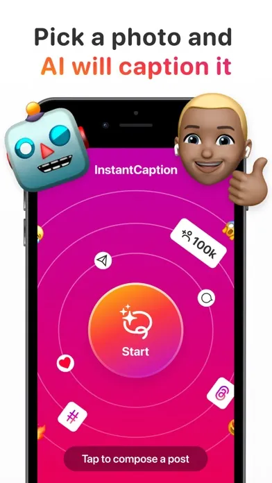 صور AI Caption Generator App