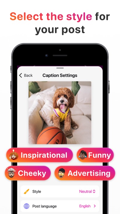 AI Caption Generator App應用截圖