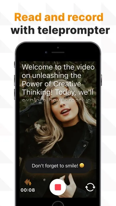 Teleprompter for Vloggers应用截图