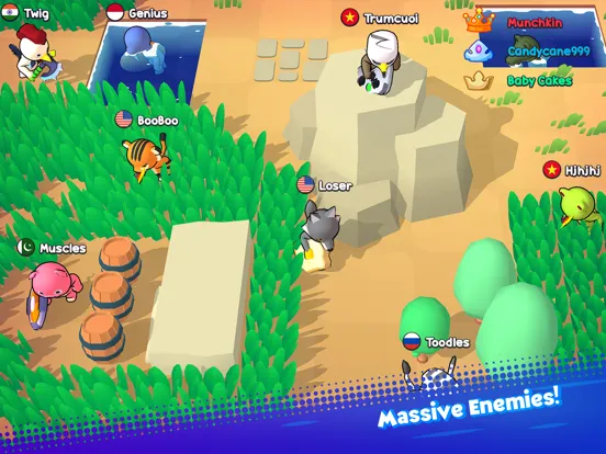 Capturas de pantalla de Boomerang War.io iPad 