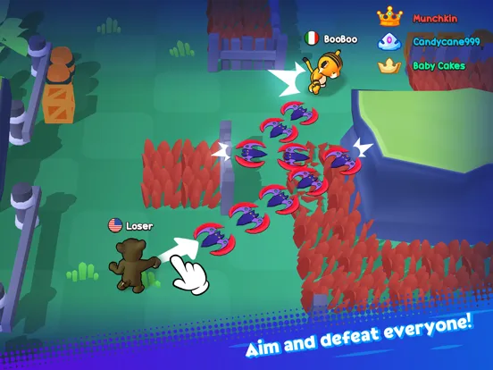 Capturas de pantalla de Boomerang War.io iPad 