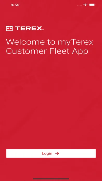 myTerex Customer Fleet Screenshots