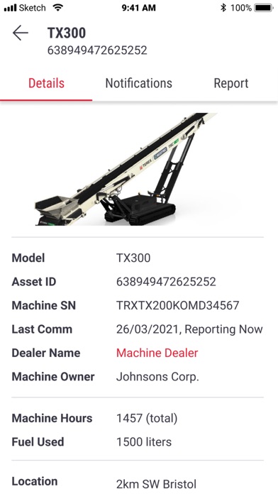 Скриншоты myTerex Customer Fleet