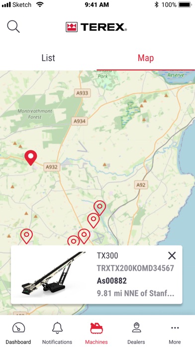 Скриншоты myTerex Customer Fleet