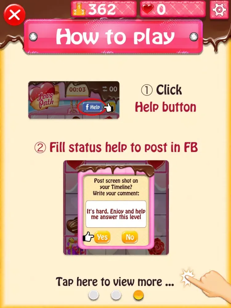 Capturas de pantalla de Love Path iPad 
