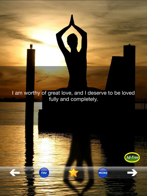 Daily Affirmations! Self Confidence Improvement and Unique Positive Thinking Companion FREE! iPad 应用截图
