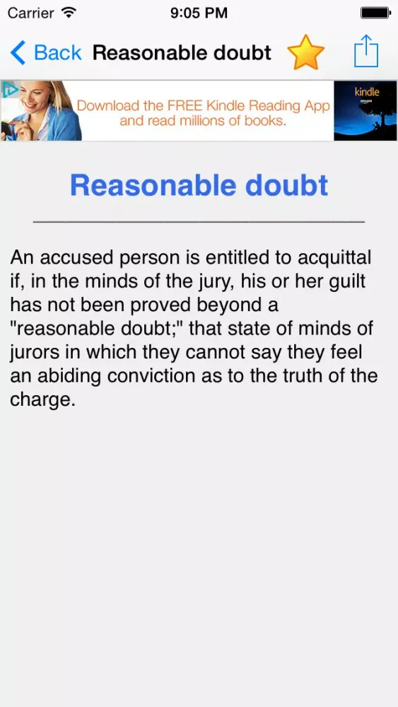 Captures d'écran de Legal Terms 1000 FREE: Legal Dictionary & Law Enforcement Guide Glossary