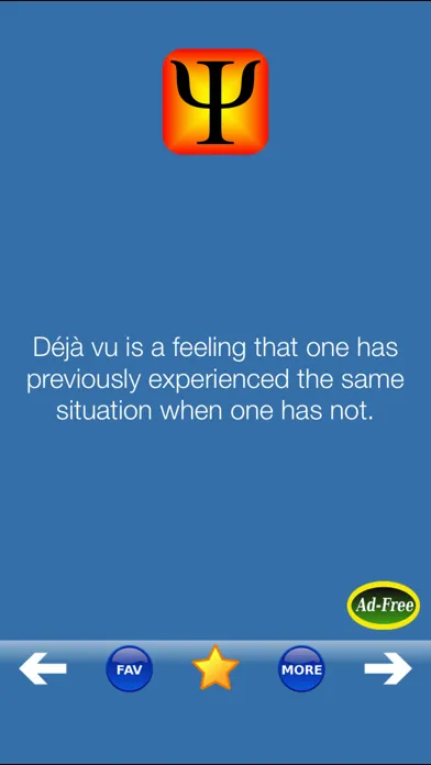 Ảnh chụp màn hình của Psych Facts Flashcards Today!