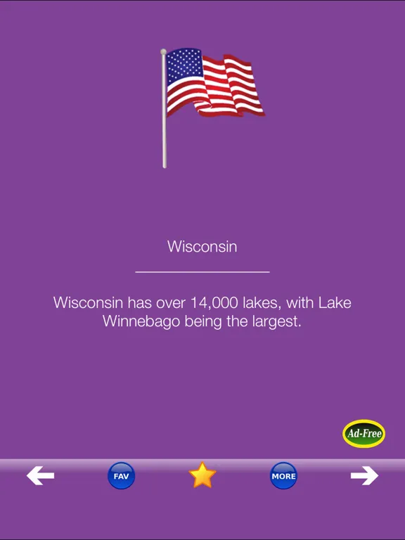 Capturas de tela do USA America Fun Facts & Myths! iPad 