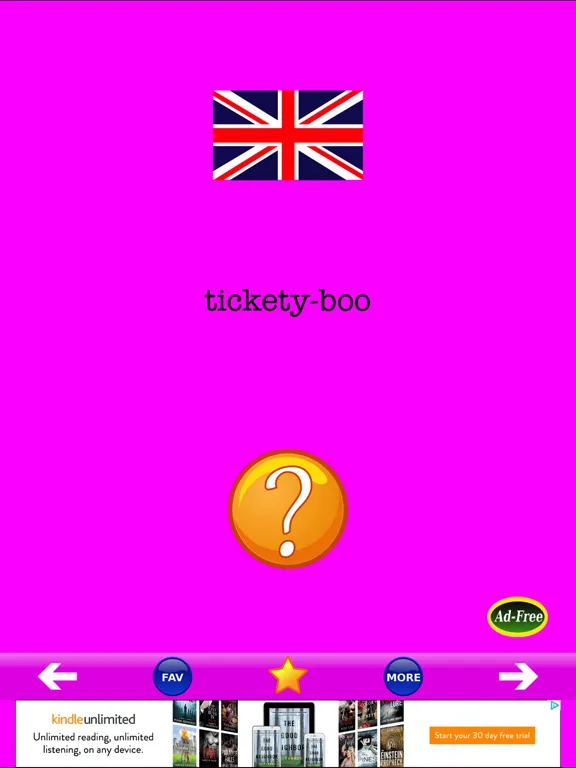 British Slang! New Dictionary of Urban Slangs Quiz iPad 应用截图