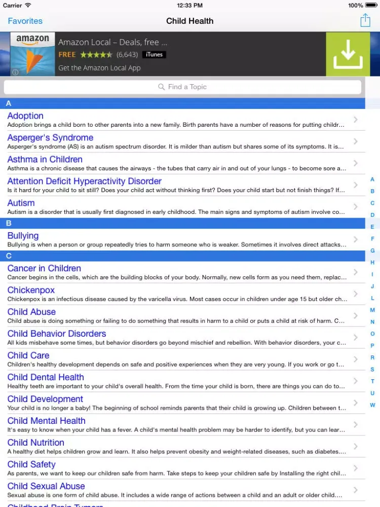 صور Children's Health: Pediatric Quick Oncall Reference, Baby Health Central and Parenting Help & Advice iPad 