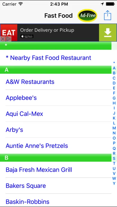 Capturas de pantalla de Fast Food Finder! Find FastFood Restaurants