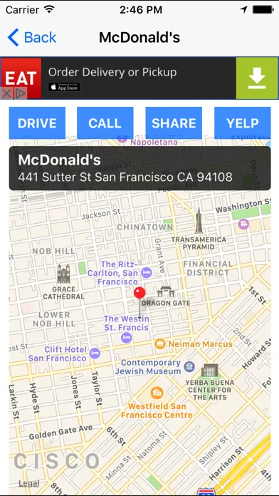 Capturas de pantalla de Fast Food Finder! Find FastFood Restaurants