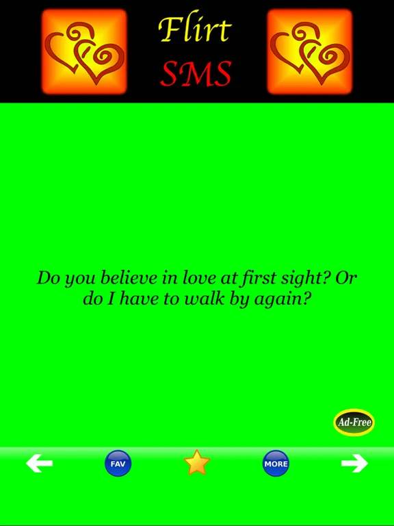 Flirt SMS Chat Pick Up Lines! iPad  स्क्रीनशॉट