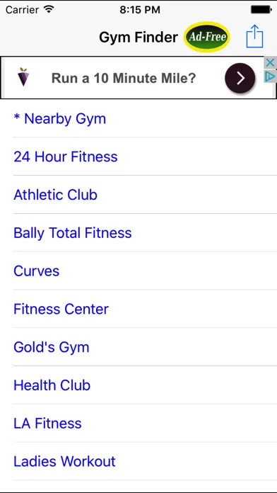 Capturas de pantalla de Gym Finder: Find Fitness Workout Gyms Near Me