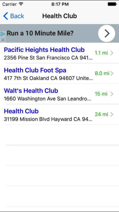 Capturas de pantalla de Gym Finder: Find Fitness Workout Gyms Near Me
