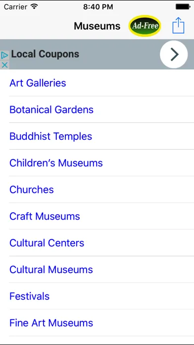 Museum, Mosque and Nearest Synagogue Finder应用截图