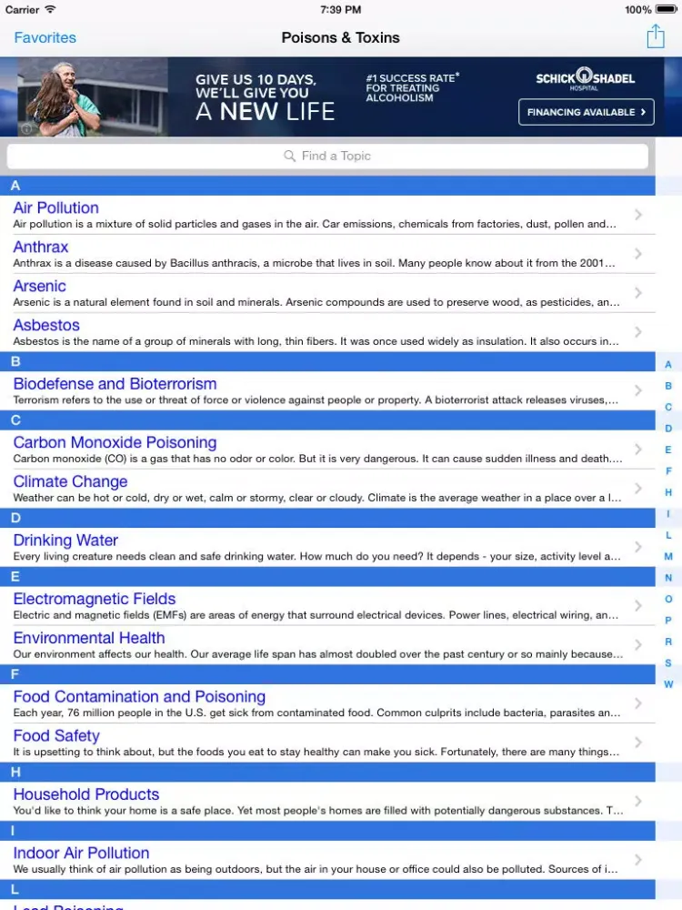 Screenshot di Poisons & Toxins: Toxic Drugs & Medications, Reference Guide for First Aid, and Drug Overdose Poisoning iPad 