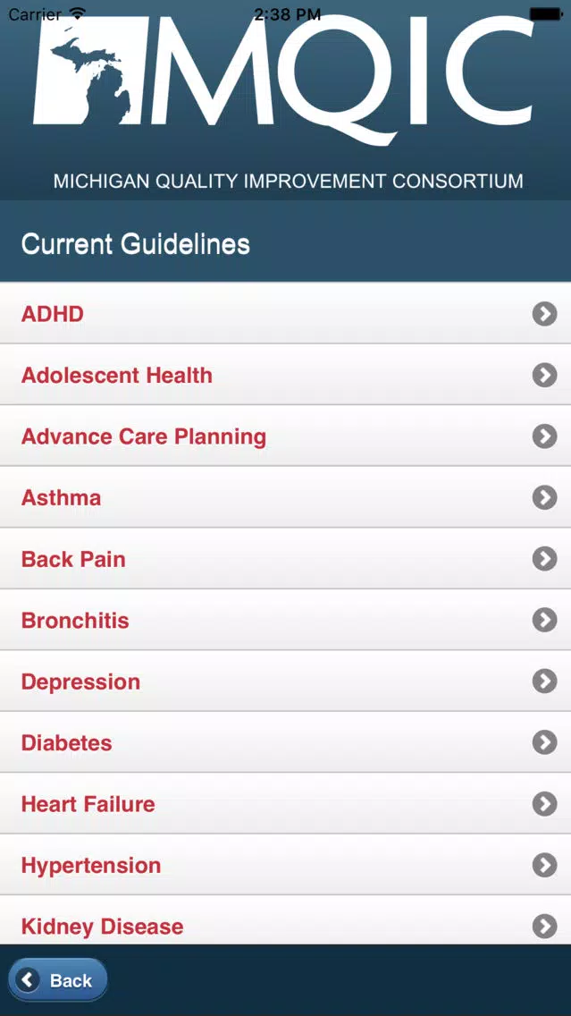MQIC Guidelines and Tools स्क्रीनशॉट